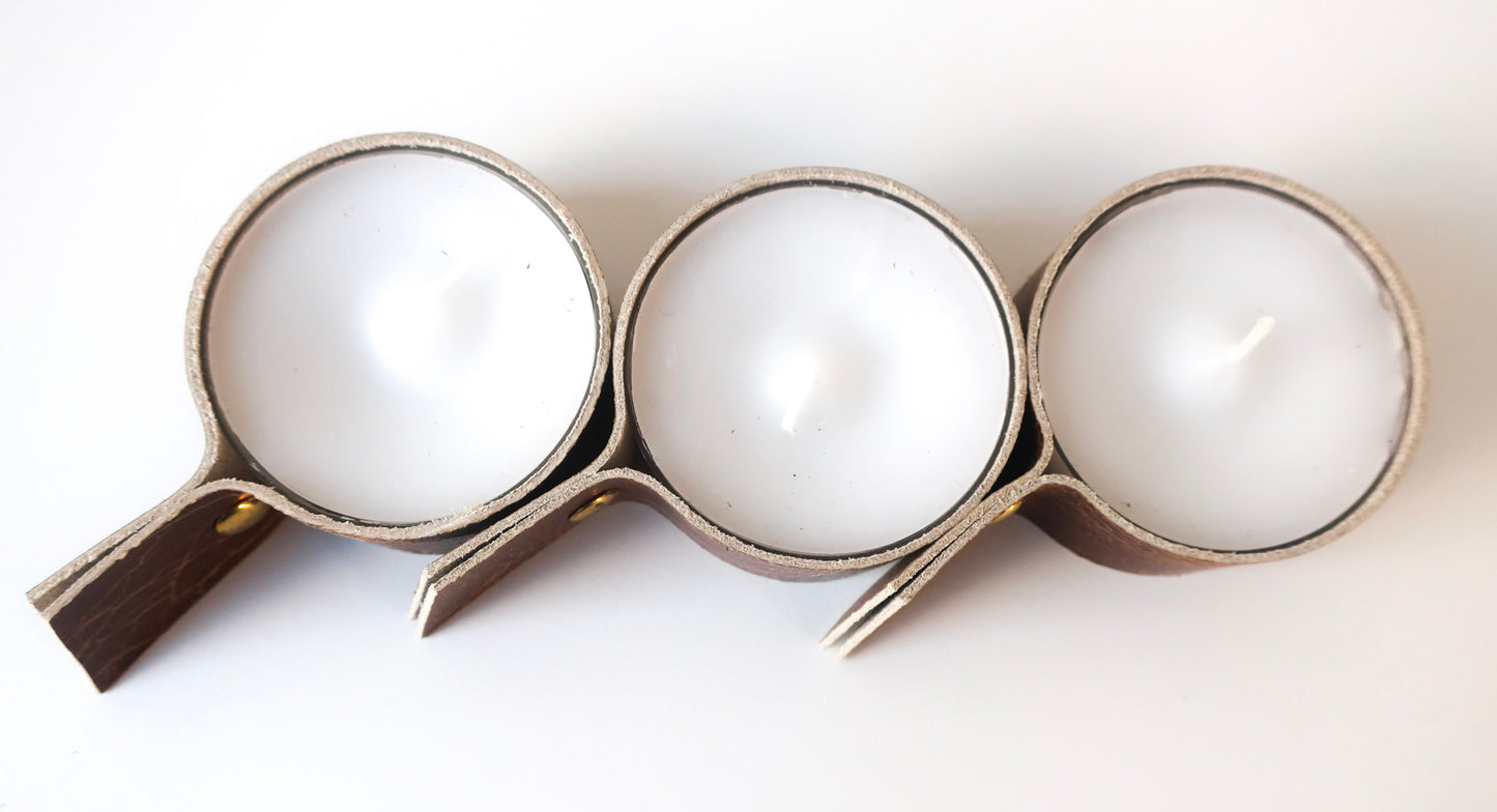 Kaarshouders voor theelicht - set van 3